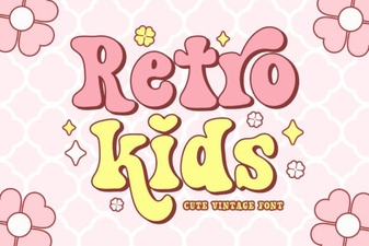 Retro Kids Font – Fun Vintage Typefaces for Creative Projects