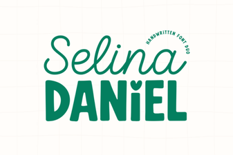 Selina Daniel Duo Font – Stylish Display Duo Typefaces