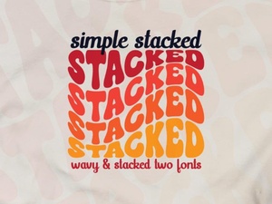 Simple Stacked Font - Clean Typography for Modern Designs