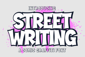 Creative Street Writing Fonts for Bold Urban Design Projects