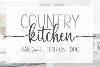 Country Kitchen Font: Rustic Charm for Creative Designs