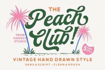 Peach Club Font: a Playful & Versatile Typeface for Creators