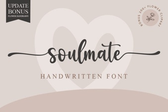 Soulmate Font - Free Script Font Download | Elegant Handwritten Style