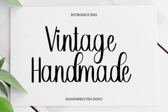 Vintage Handmade Font Designs for Creative Projects